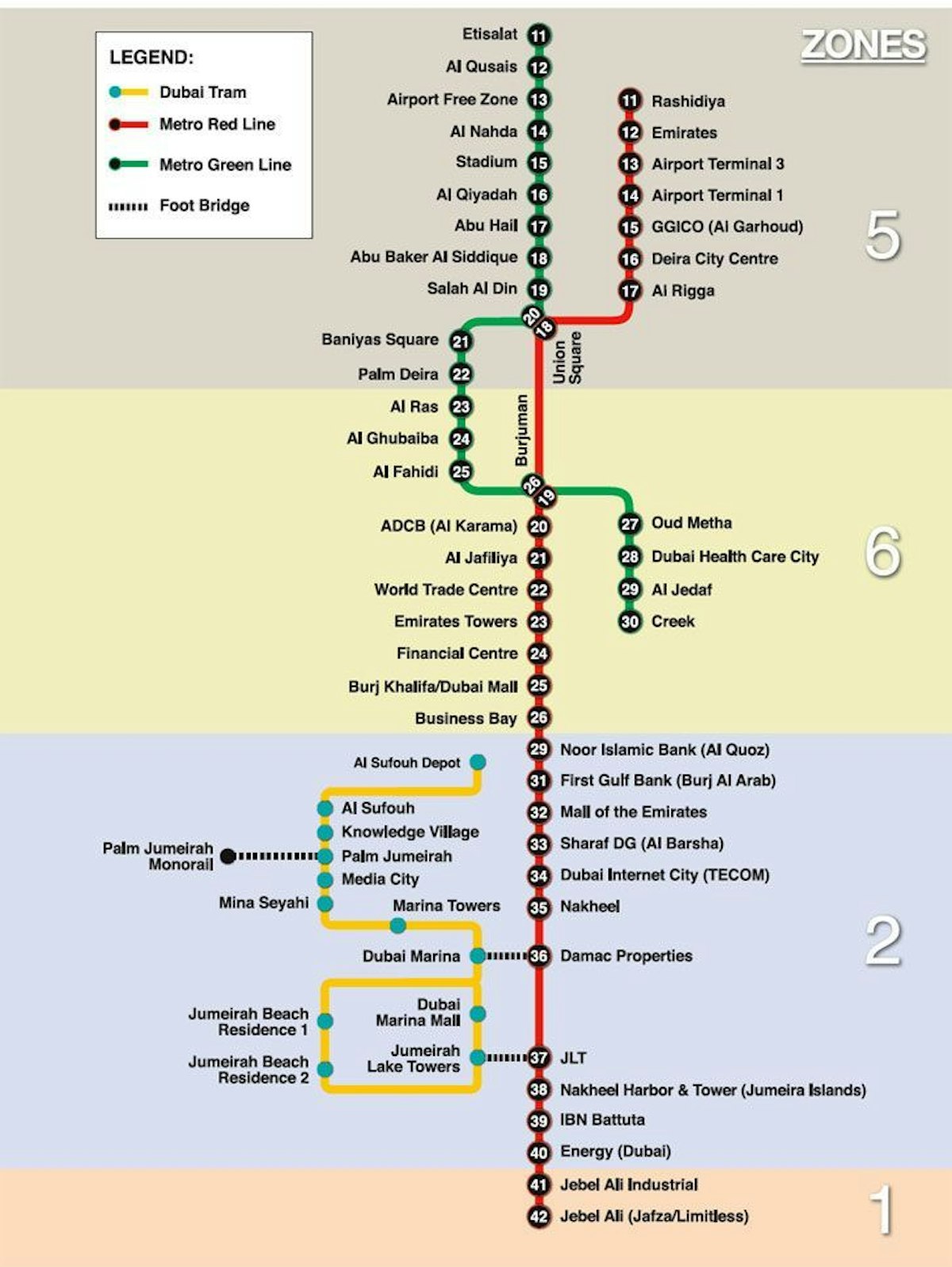 Dubai Metro Map