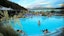 Scenic views of majestic Two Thumb Mountain - Tekapo Springs Hot Pools