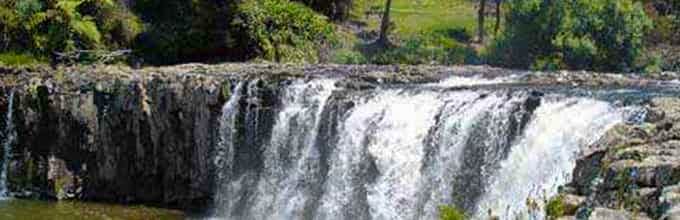 Blissful water venturing at Haruru Falls