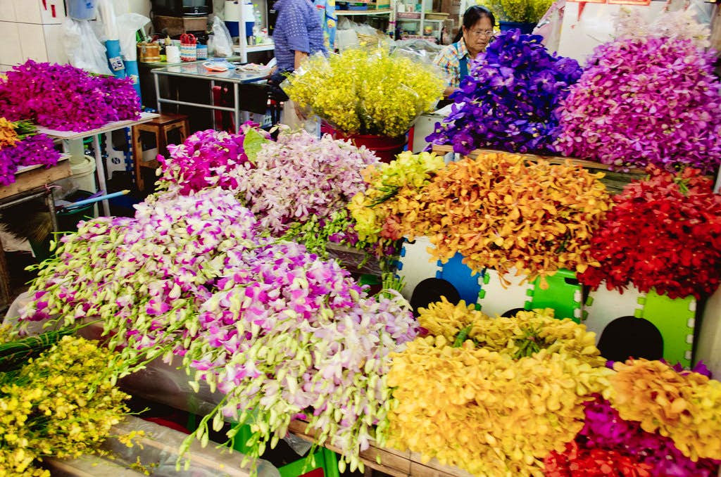 Flowery memories at Bangkok flower market