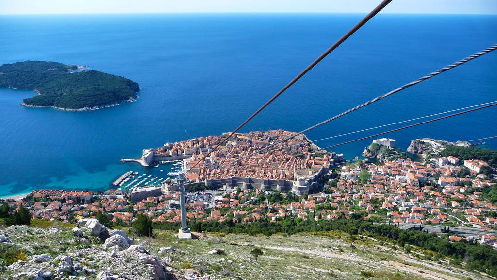 Dubrovnik Explorations: Mt Srd Cable Car Ride, Old Town and City Walls Walking Tour