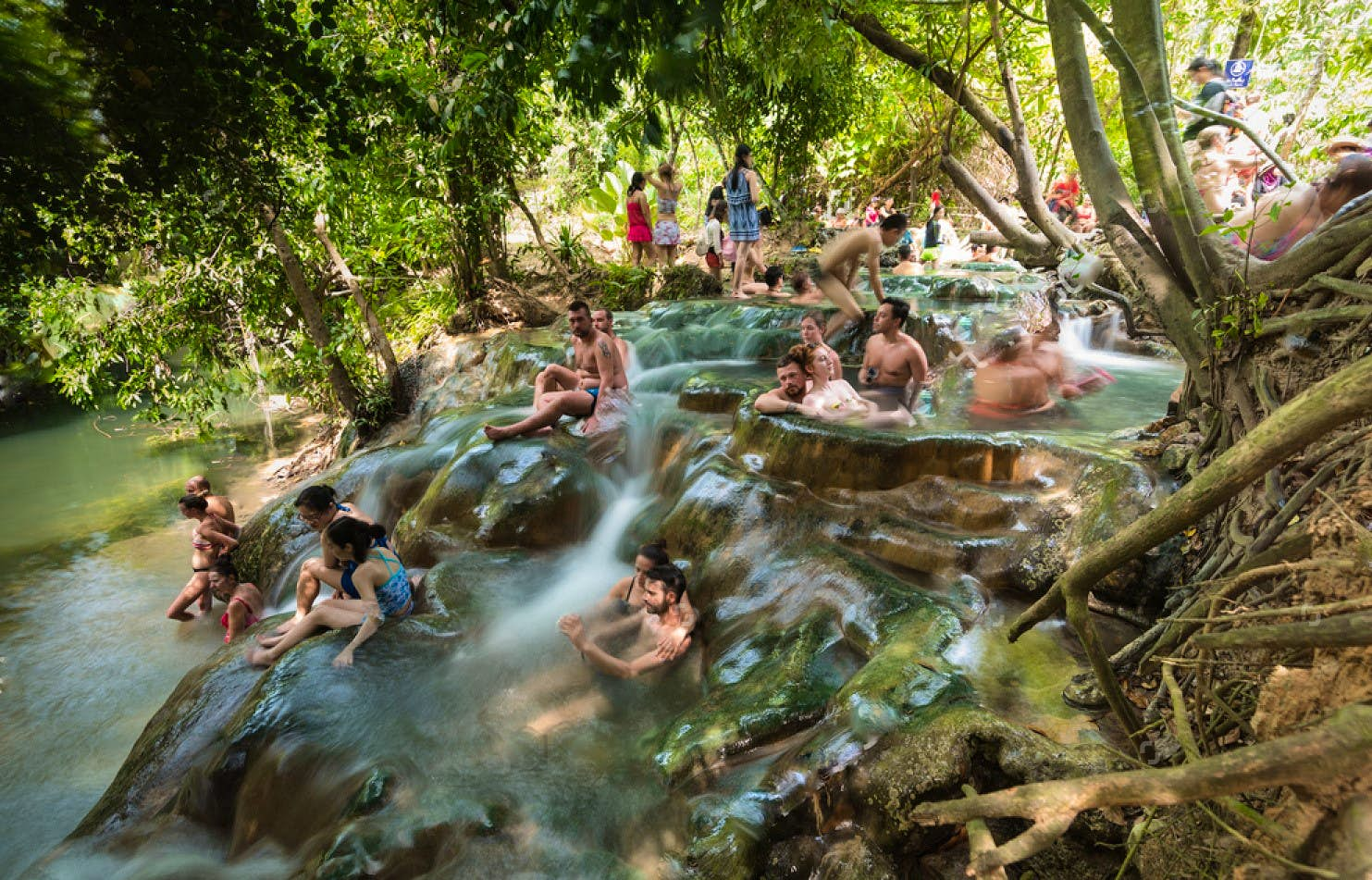 Emerald pool, Hot spring waterfall, Tiger cave temple from Krabi