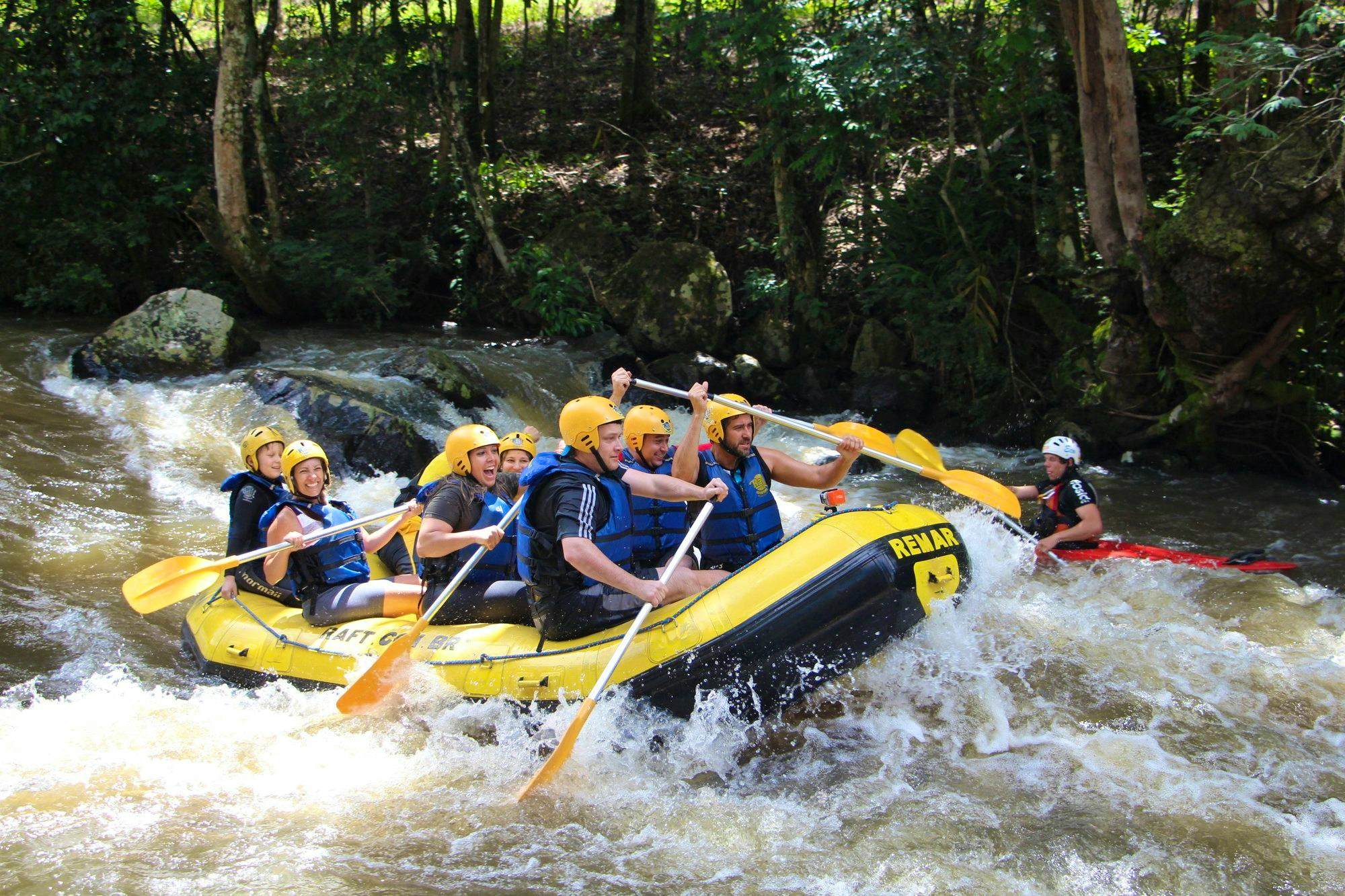 Phuket-Rafting Program A - Phuket : Suwankuha Temple 20 min, Rafting 5 km,  Zipline 150 m, Waterfall With Shared Transfer  