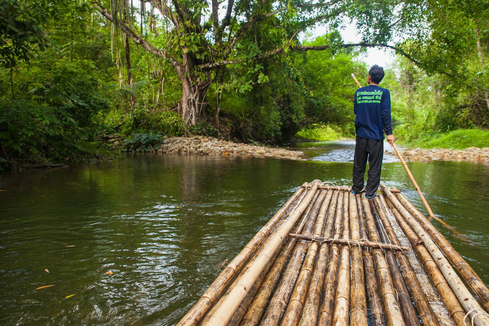 Koh Lak-Bamboo Rafting - Phuket : Suwankuha Temple 20 min+Visit Sea Turtle conservation Center+Elephant Bathing 30 min+Lunch+Waterfal+ATV 30 Min+Bamboo Rafting (Shared Transfer)  