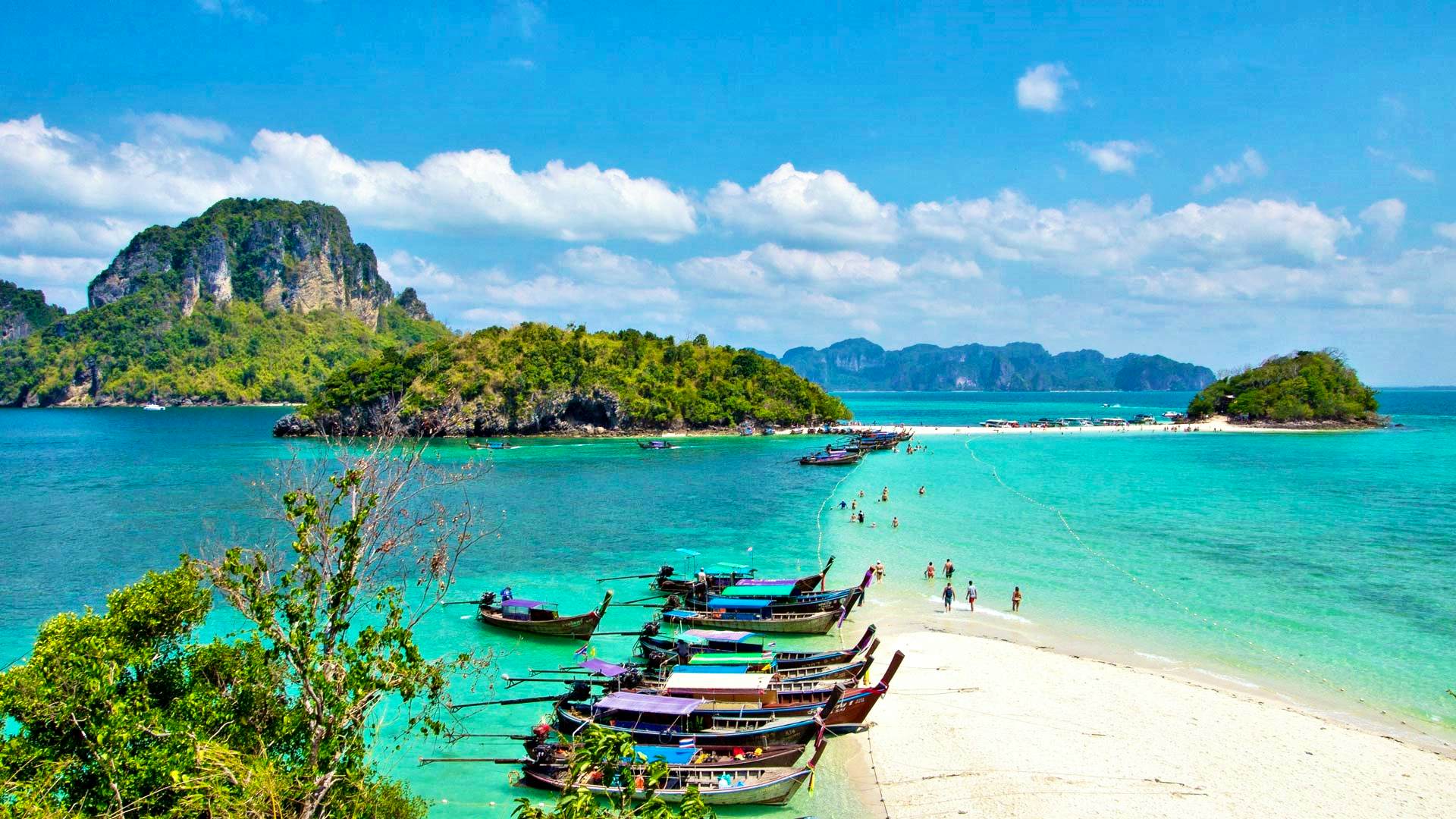 Krabi - 7 Island Sunset Tour By Longtail Boat With Song Taew and Shared Transfers (Excluding Island Fee)