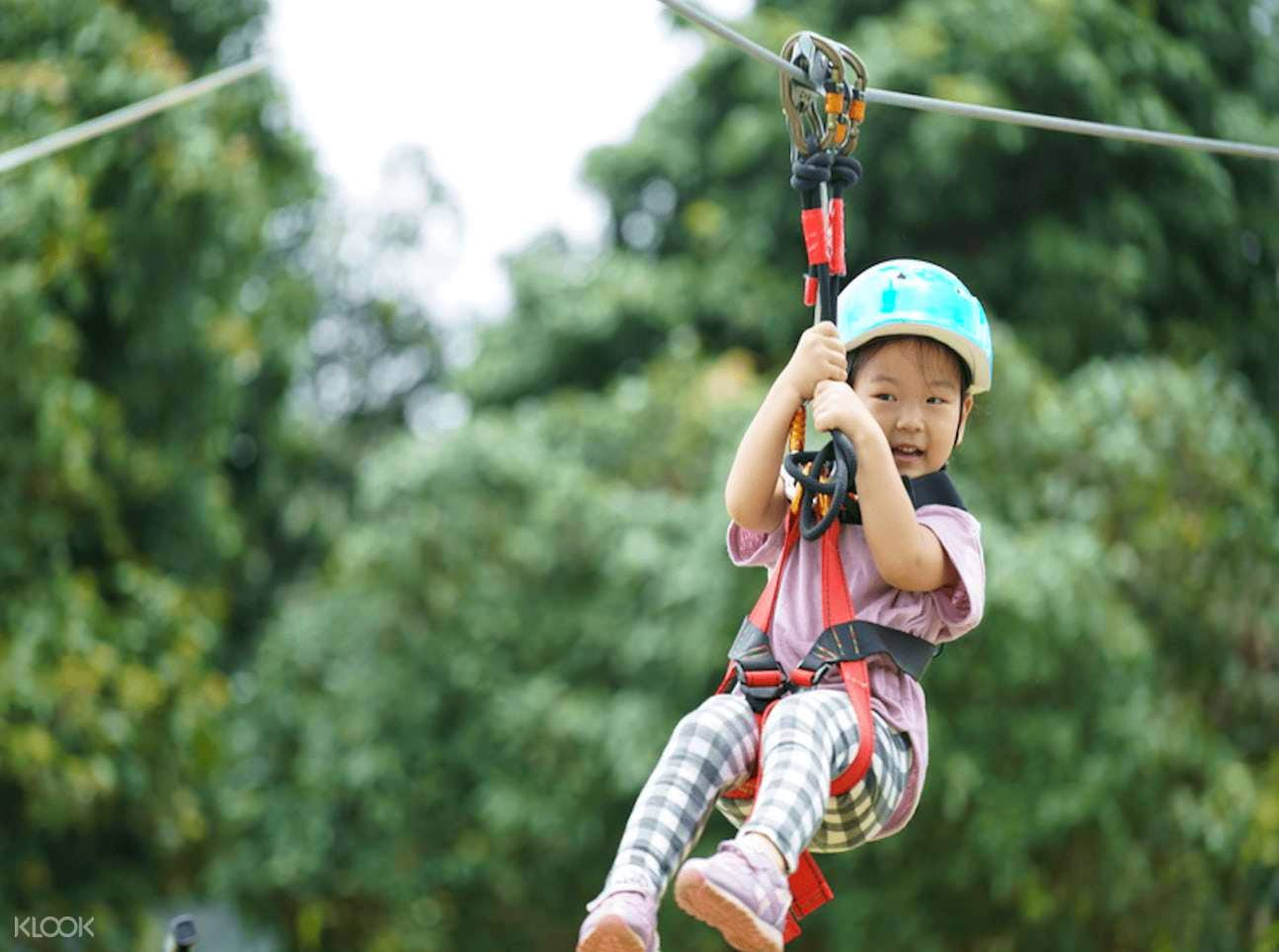 Pattaya-Zipline Tarzan Adventure Pattaya Child/Kids Course - Low area (20 min) With Private Transfer