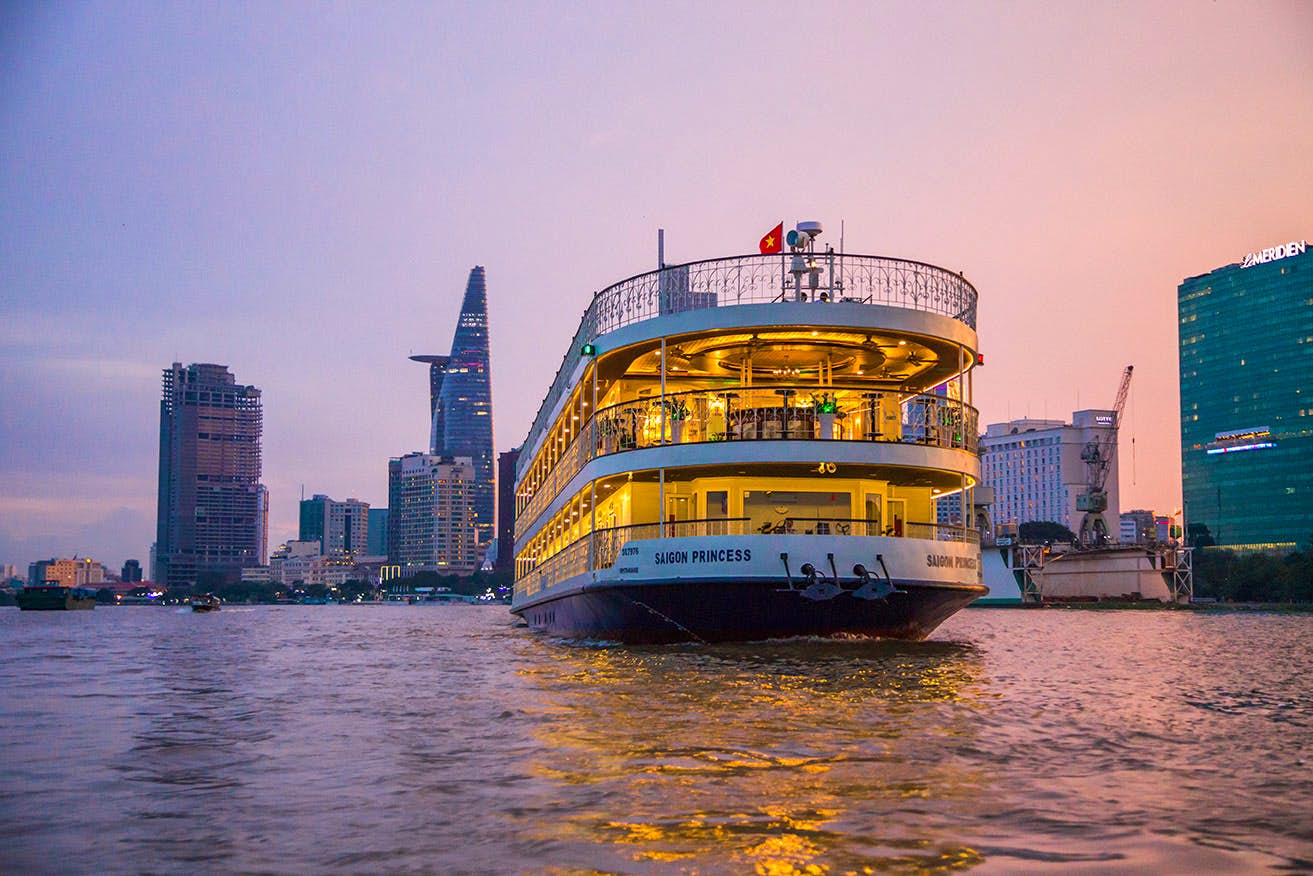 Dinner Cruise: Saigon Princess Cruise with Private transfers
