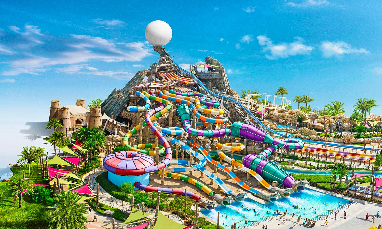 Yas Water World (Fast Track Pass) with Private Transfers