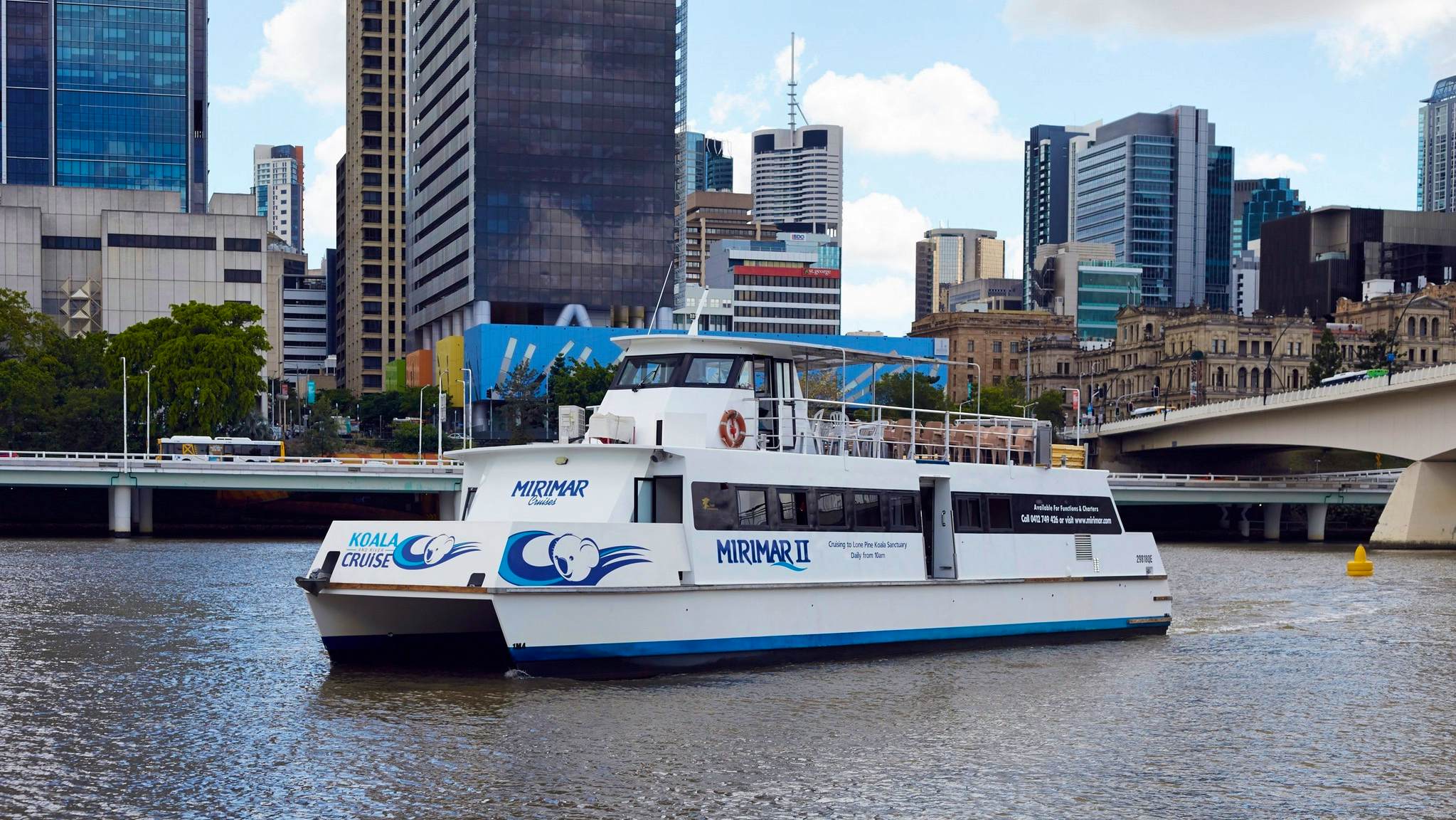 Brisbane Express River Cruise and Koala Sanctuary Visit