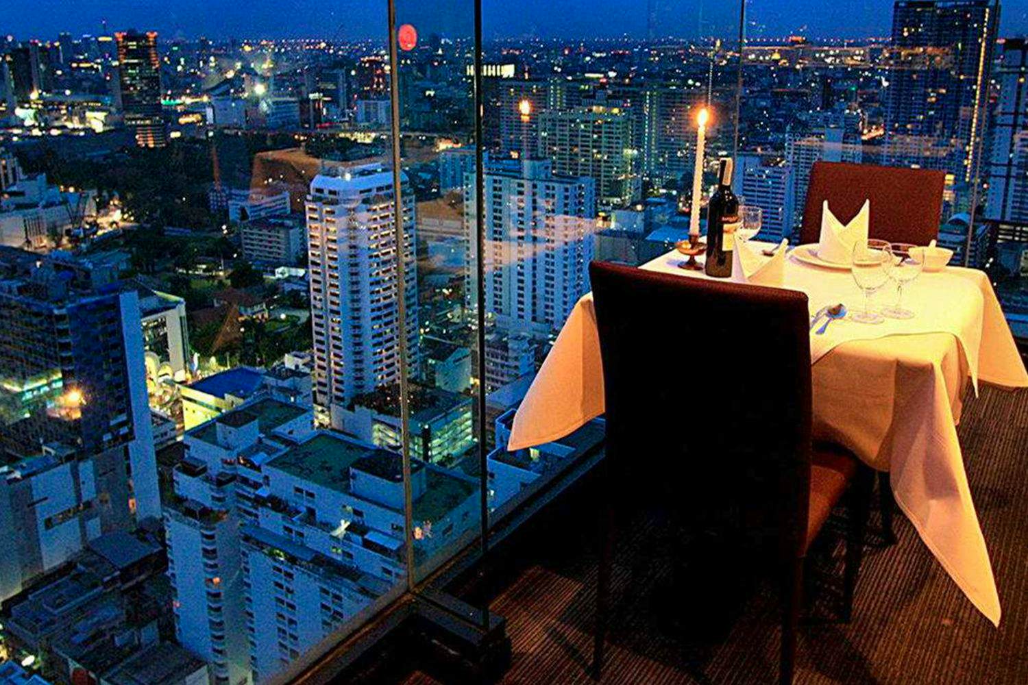 Bangkok Balcony Buffet in Baiyoke Sky Hotel's 81st Floor