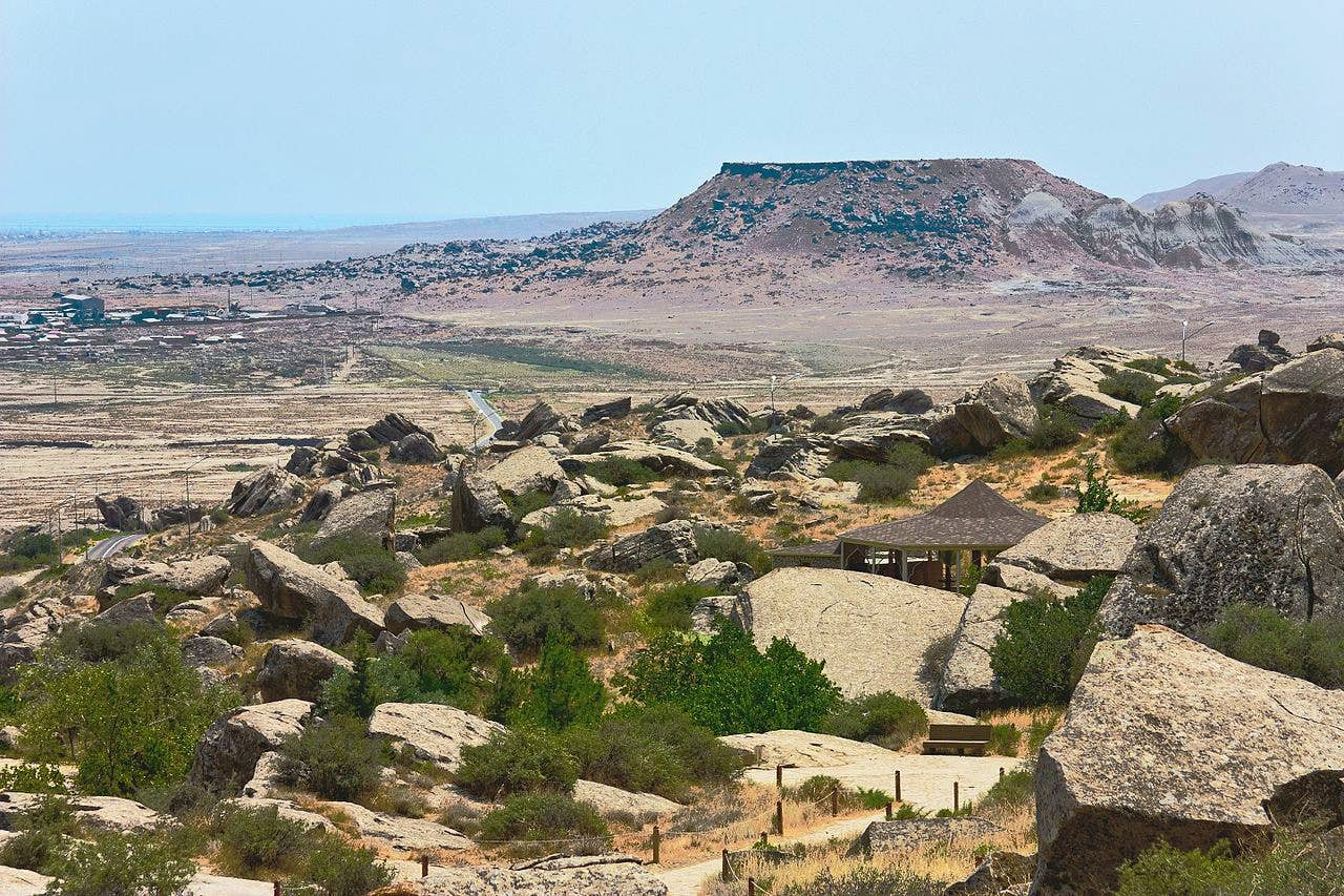 Gobustan Tour (Mud Volcano, Rock Petro Glyph , Lada Car) ( Fixed Itinerary )