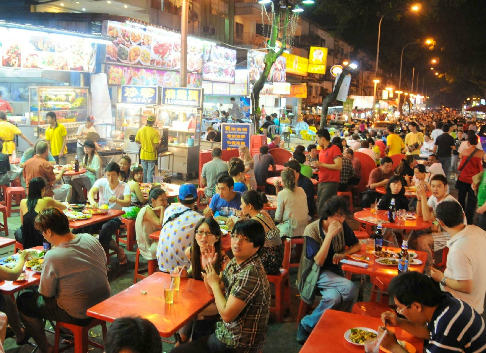 Head to a food haven at Alor Street 