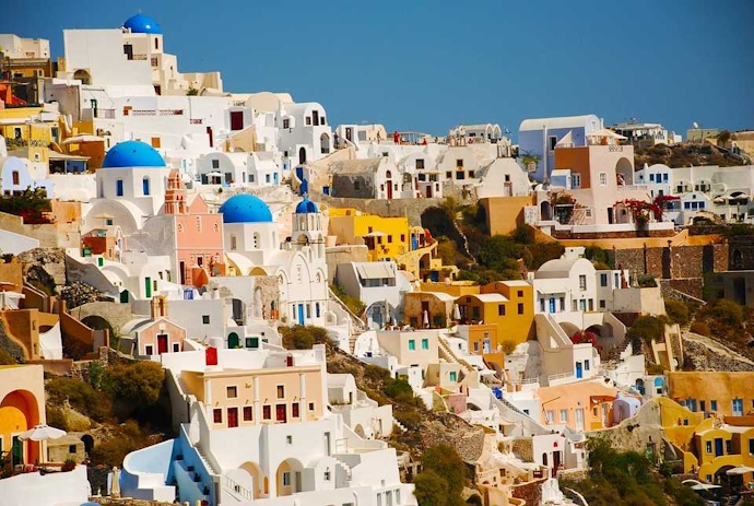 Amazing 10 Nights Delhi to Santorini Greece Packages